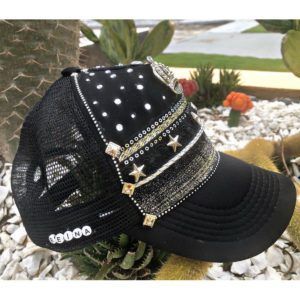 Gorra negra para mujer