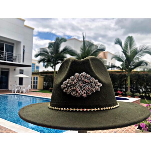 Sombrero Fedora decorado para mujer sombrero para mujer decorado colombia cucuta agudeño elegua de moda cintas artesanal elegante vueltiao sol flores playa soledad Valledupar cabalgata vaquero Neiva buga fiesta decorado bisuteria, Sombrero Fedora Para Mujer Decorado