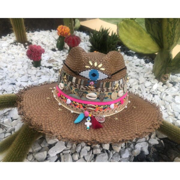 sombrero decorado para mujer agudeño decorado playa flores cintas elegante bisuteria sol elegua vaquero fiesta artesanal cartagena bucaramanga cabalgata de moda vueltiao Santa Marta Montería bisuteria cali