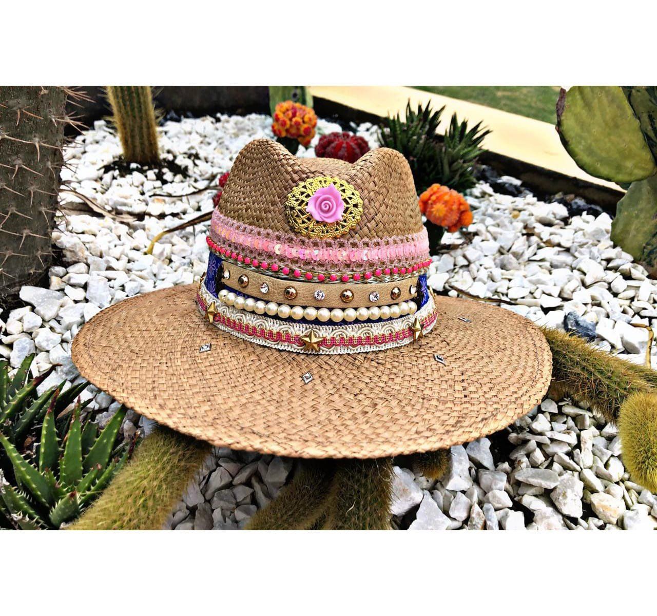 Sombrero Para Mujer Decorado - Indiana - Ref. 230105015