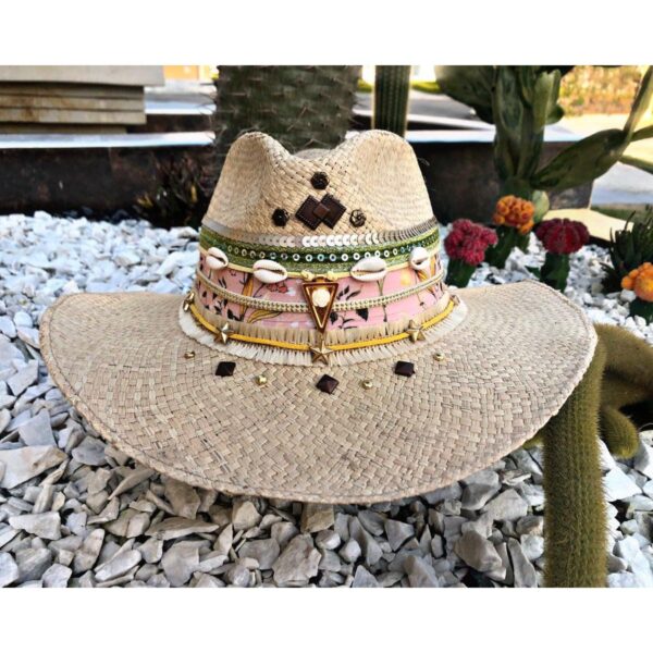 sombrero para mujer decorado Manizales Armenia vueltiao cintas vaquero flores decorado de moda artesanal elegua sol bisuteria bogota Ibagué cabalgata elegante barranquilla bello fiesta agudeño playa