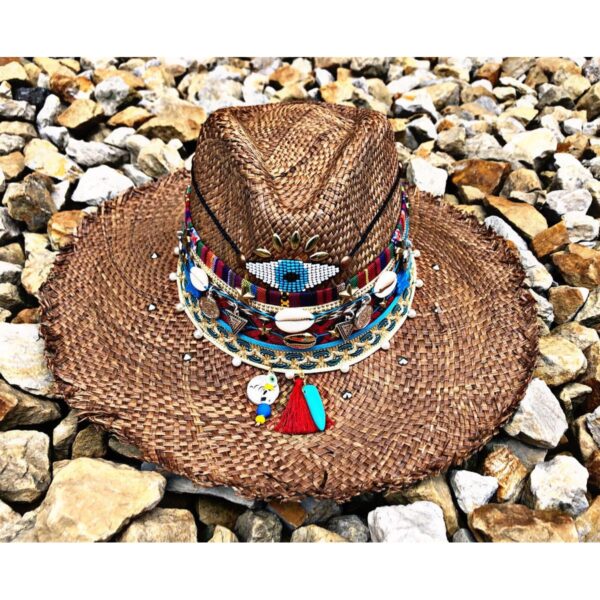 sombrero con adornos para mujer decorado vaquero elegua de moda vueltiao flores artesanal playa elegante bisuteria cabalgata agudeño soacha tejido fiesta cintas sol Pereira Pasto medellin Villavicencio