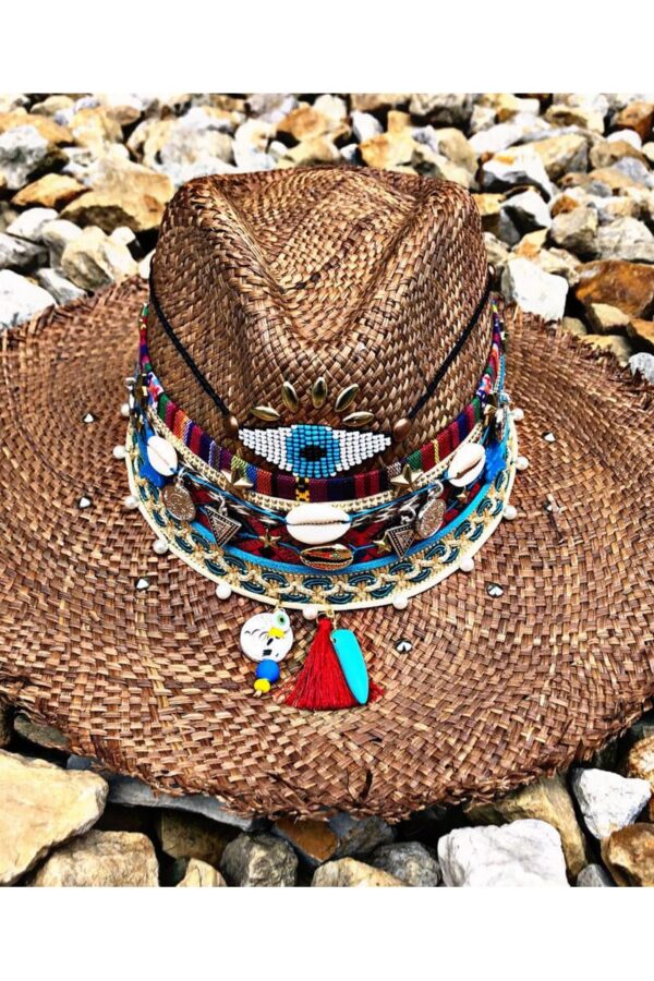 Sombreros Decorados para Mujer en Colombia | Milolita sombrero con adornos para mujer decorado vaquero elegua de moda vueltiao flores artesanal playa elegante bisuteria cabalgata agudeño soacha tejido fiesta cintas sol Pereira Pasto medellin Villavicencio