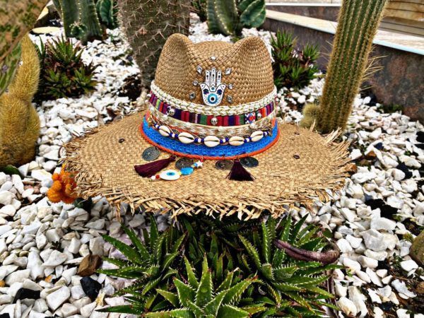 sombrero decorado para mujer artesanal elegua de moda cintas playa decorado sol agudeño vueltiao flores vaquero elegante bisuteria Ibagué Pereira Armenia bogota cartagena bucaramanga