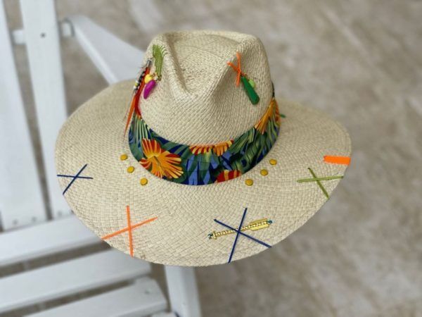 Sombrero para mujer decorado - Indiana - Ref. 230105054 | Milolita Store - Tienda Virtual |%count(title)%