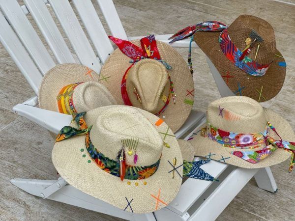 Sombrero para mujer decorado - Indiana - Ref. 230105056 | Milolita Store - Tienda Virtual |%count(title)%
