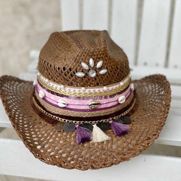Sombrero Calado para mujer decorado, Sombreros