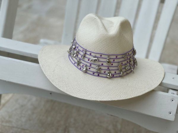 Sombrero para mujer decorado - Indiana - Ref. 230105047 | Milolita Store - Tienda Virtual |%count(title)%