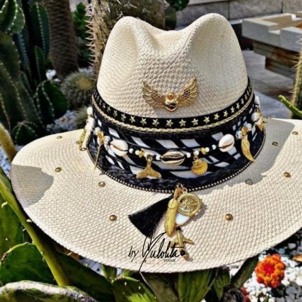 Sombrero para mujer decorado - Indiana - Ref. 230105058 | Milolita Store - Tienda Virtual |%count(title)%