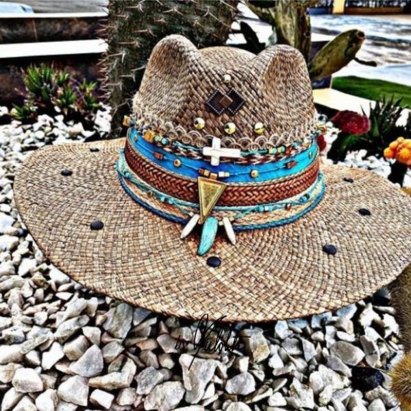 Sombrero para mujer decorado - Indiana - Ref. 230105059 | Milolita Store - Tienda Virtual |%count(title)%