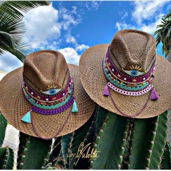 Sombrero para mujer decorado - Indiana - Ref. 230105061 | Milolita Store - Tienda Virtual |%count(title)%