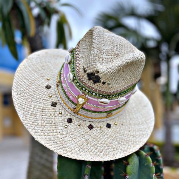Sombrero para mujer decorado - Indiana - Ref. 230105069 | Milolita Store - Tienda Virtual |%count(title)%
