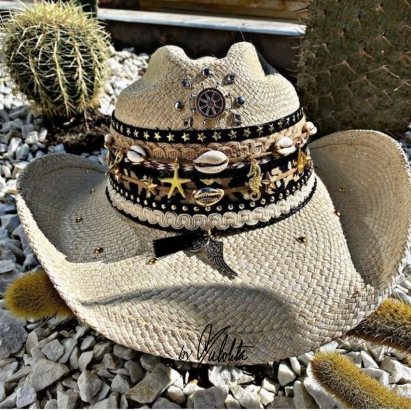 Sombrero para mujer decorado - Cowboy - Ref. 221105014 | Milolita Store - Tienda Virtual |%count(title)%