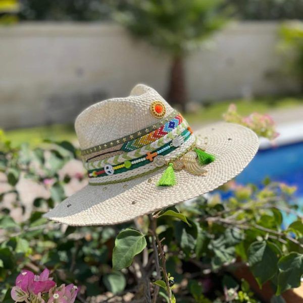Sombrero para mujer decorado - Indiana - Ref. 230105003 | Milolita Store - Tienda Virtual |%count(title)%