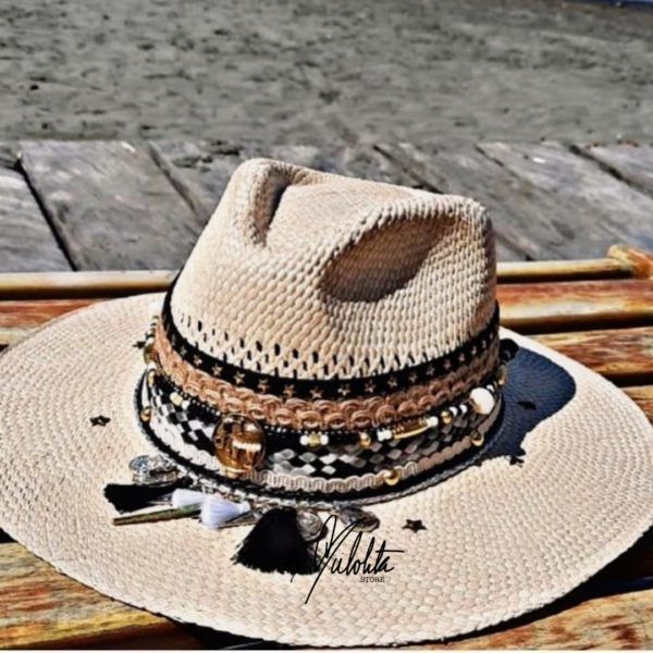 Sombrero para mujer decorado - Indiana - Ref. 230105066 | Milolita Store - Tienda Virtual |%count(title)%