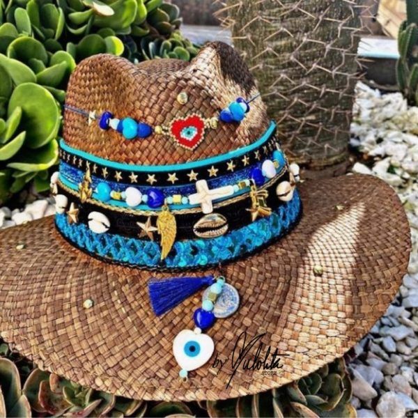 Sombrero para mujer decorado - Indiana - Ref. 230105067 | Milolita Store - Tienda Virtual |%count(title)%