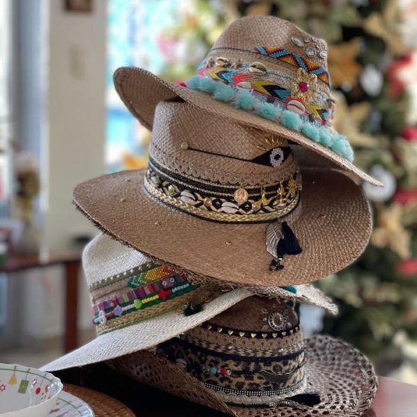 Sombrero para mujer decorado - Indiana - Ref. 230105078 | Milolita Store - Tienda Virtual |%count(title)%