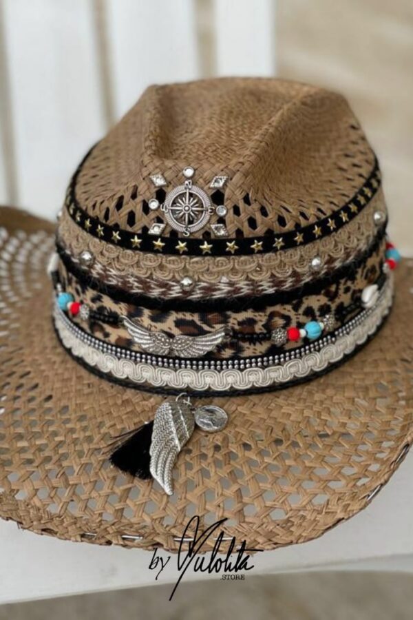 Sombrero Calado para mujer decorado — Talla Sombrero: Talla 6 (59 cm)
