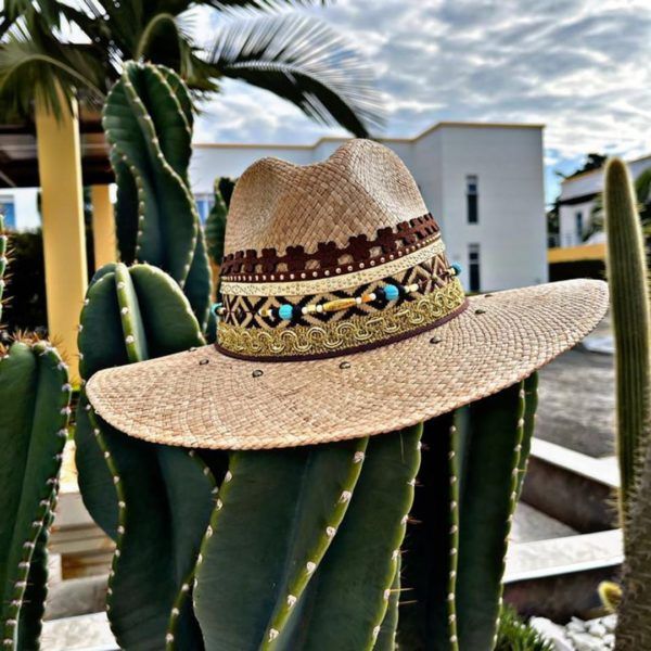 Sombrero para mujer decorado - Indiana - Ref. 230105004 | Milolita Store - Tienda Virtual |%count(title)%