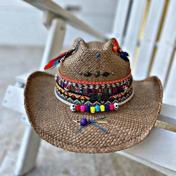 Sombrero para mujer decorado a mano Ref. 145 | Milolita Store - Tienda Virtual |%count(title)%