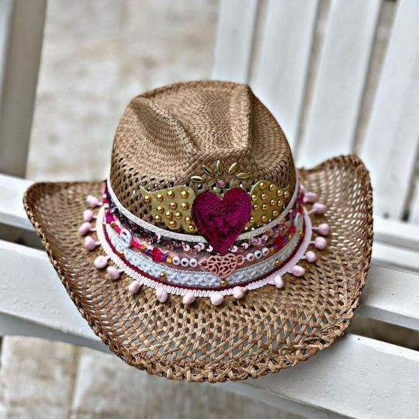 Sombrero para mujer decorado - Calado - Ref. 220401087 | Milolita Store - Tienda Virtual |%count(title)%