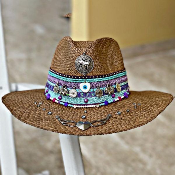 Sombrero para mujer decorado Ref. 158 | Milolita Store - Tienda Virtual |%count(title)%