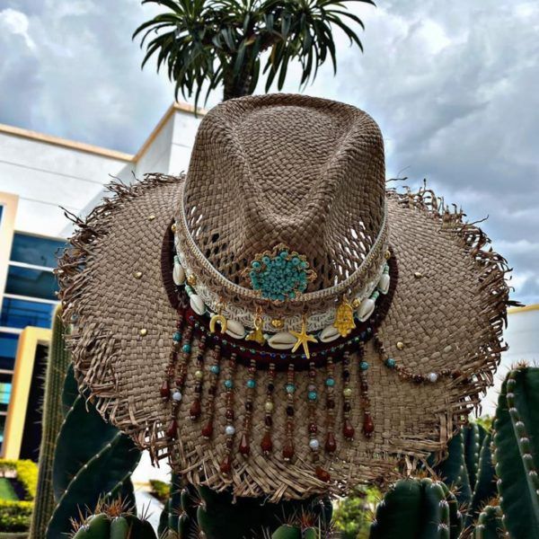 Sombrero para mujer hecho a mano - Desflecado Indiana - Ref. 221220004 | Milolita Store - Tienda Virtual |%count(title)%