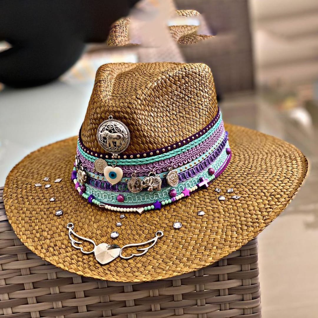 Sombrero Para Mujer Decorado - Indiana - Ref. 230105081 | Store - Tienda