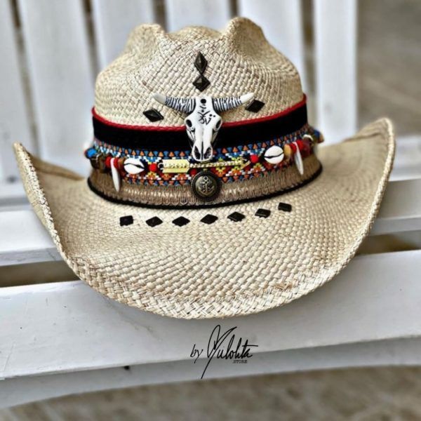 Sombrero para mujer decorado - Cowboy - Ref. 221105011 | Milolita Store - Tienda Virtual |%count(title)%
