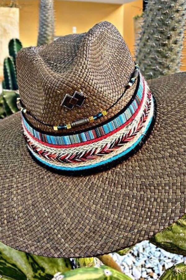 Sombreros Artesanales en Colombia | Milolita Sombrero con simbolos decorado para hombre
