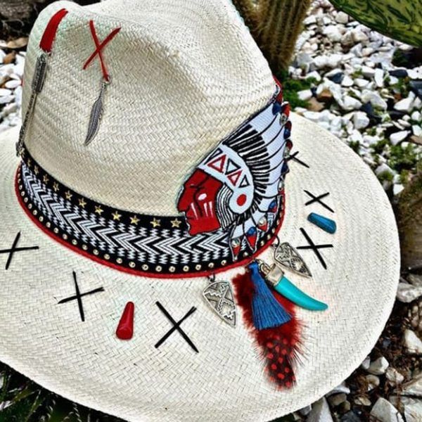 Sombrero decorado para hombre Deluxe 2204039 | Milolita Store - Tienda Virtual |%count(title)%