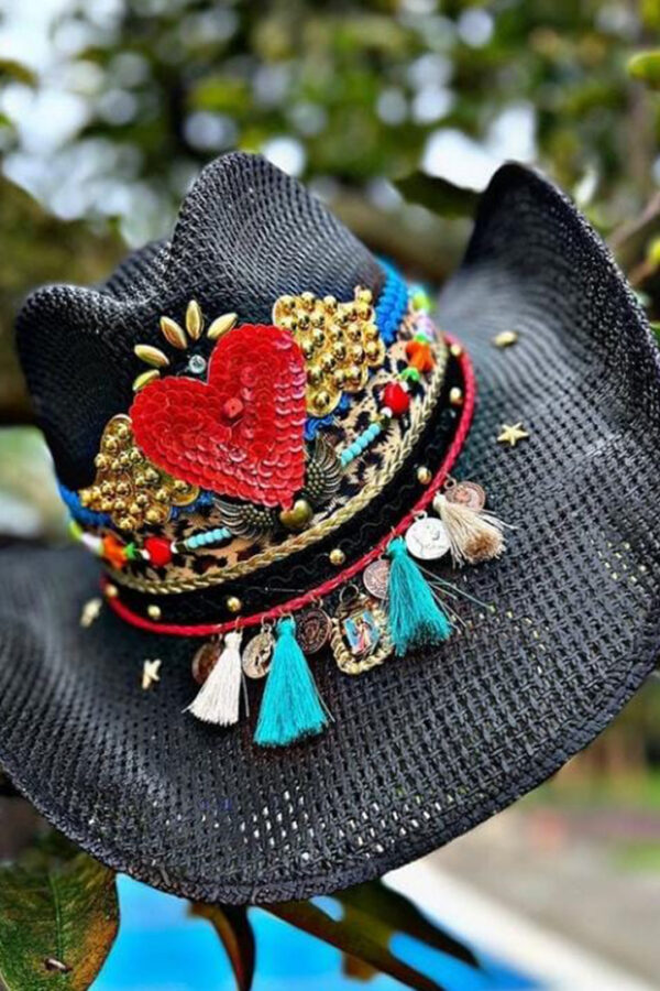 Sombreros Personalizados Artesanales en Colombia | Milolita sombrero dark amour para mujer 00005