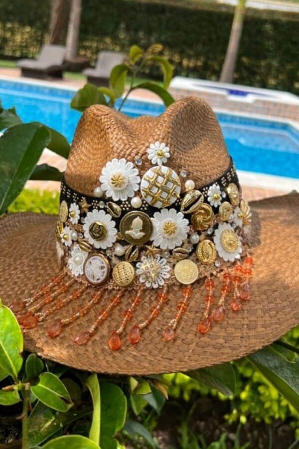 Sombreros Personalizados Artesanales en Colombia | Milolita sombrero corbobes flower