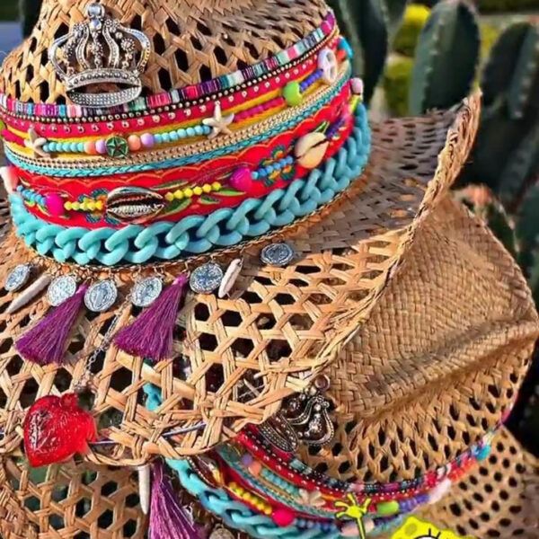 Sombrero para mujer decorado - Calado - Queen - Ref. 221004001 | Milolita Store - Tienda Virtual |%count(title)%