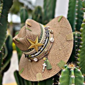 Sombrero Indiana Pop Star decorado para Mujer 00003