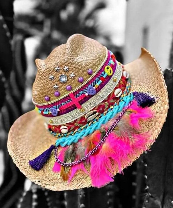 Sombreros Decorados para Mujer en Colombia | Milolita sombrero cowboy decorado para mujer