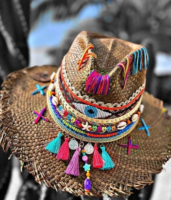 Sombreros Decorados para Mujer en Colombia | Milolita Sombrero desflecado para mujer 01
