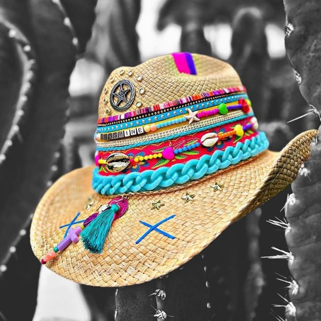 Sombrero Para Mujer Hecho A Mano - Cowboy - Ref. 221207006