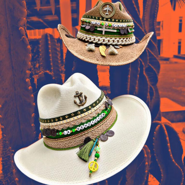 Sombrero decorado crudo bamboo - Indiana - Ref. 231101002 | Milolita Store - Tienda Virtual |%count(title)%