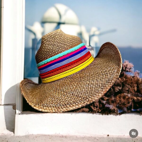 sombrero decorado para mujer splash cowboy cafe