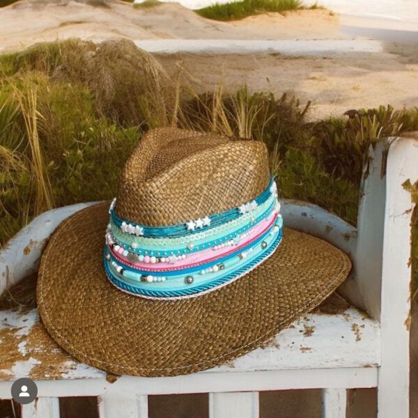 Sombrero indiana libert decorado para mujer