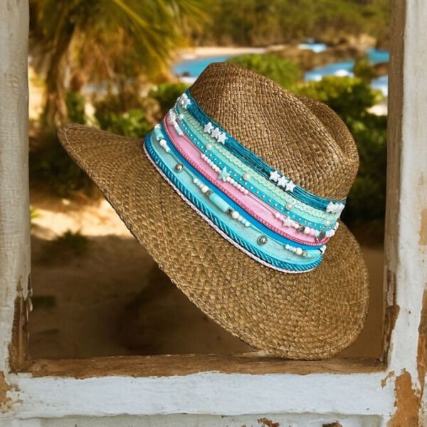 Sombrero indiana libert decorado para mujer