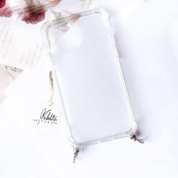 cases transparentes para colgar celular