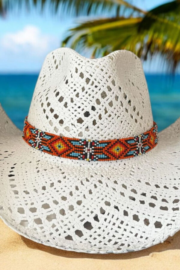sombrero nevado calado cowboy color blanco