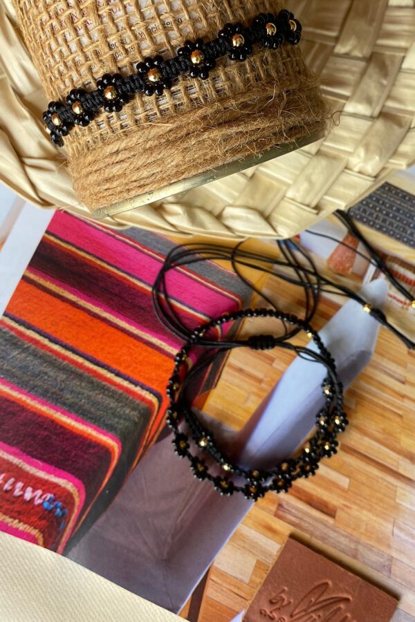 Pulsera para mujer color jazmin negro
