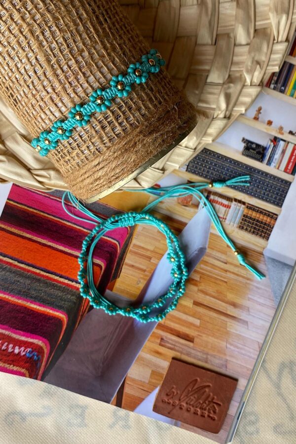 Pulsera para mujer color jazmin turquesa