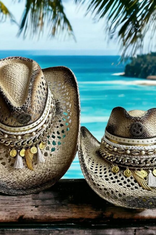 Sombrero personalizado Calado Cowboy Mix Star con Cadena