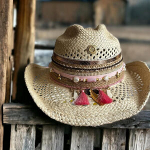 Sombrero Decorado Calado Cowboy Boho Rosse