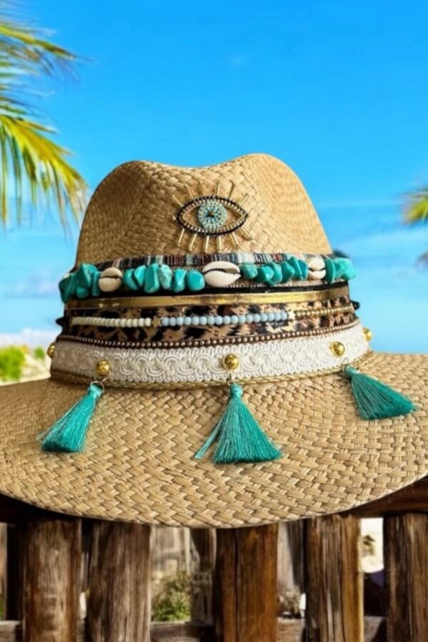 Sombrero Indiana Jaipur Turquesa 250407002 001