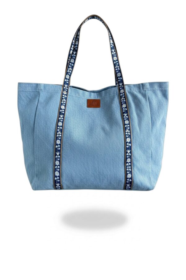 Sombrero Cowboy Anchor Café Bolso porta sombrero Tote Folky Índigo Stone 00001
